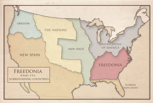 Map of Freedonia in From Here to Timbuktu